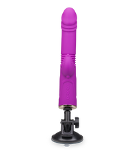 Laden Sie das Bild in den Galerie-Viewer, Rabbit-Vibrator mit Stoßfunktion und Saugnapf Flip
