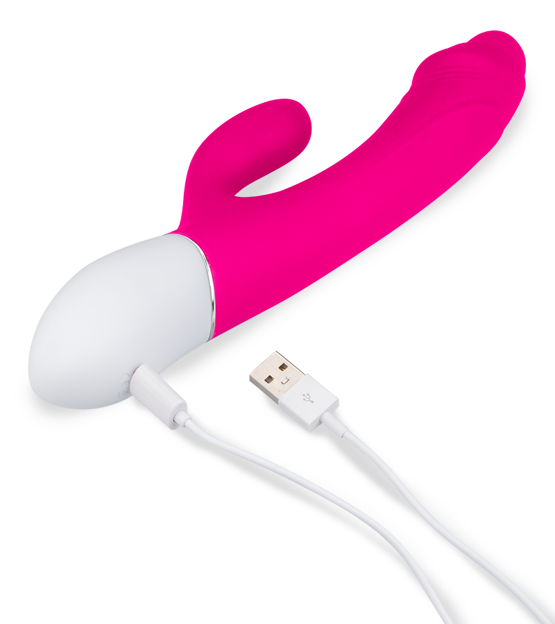 Rabbit-Vibrator mit Vorhaut Connie