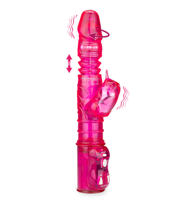Rabbit-Vibrator Tickles Up & Down
