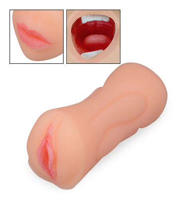 Realistische Taschenmuschi mit Mund und Vagina