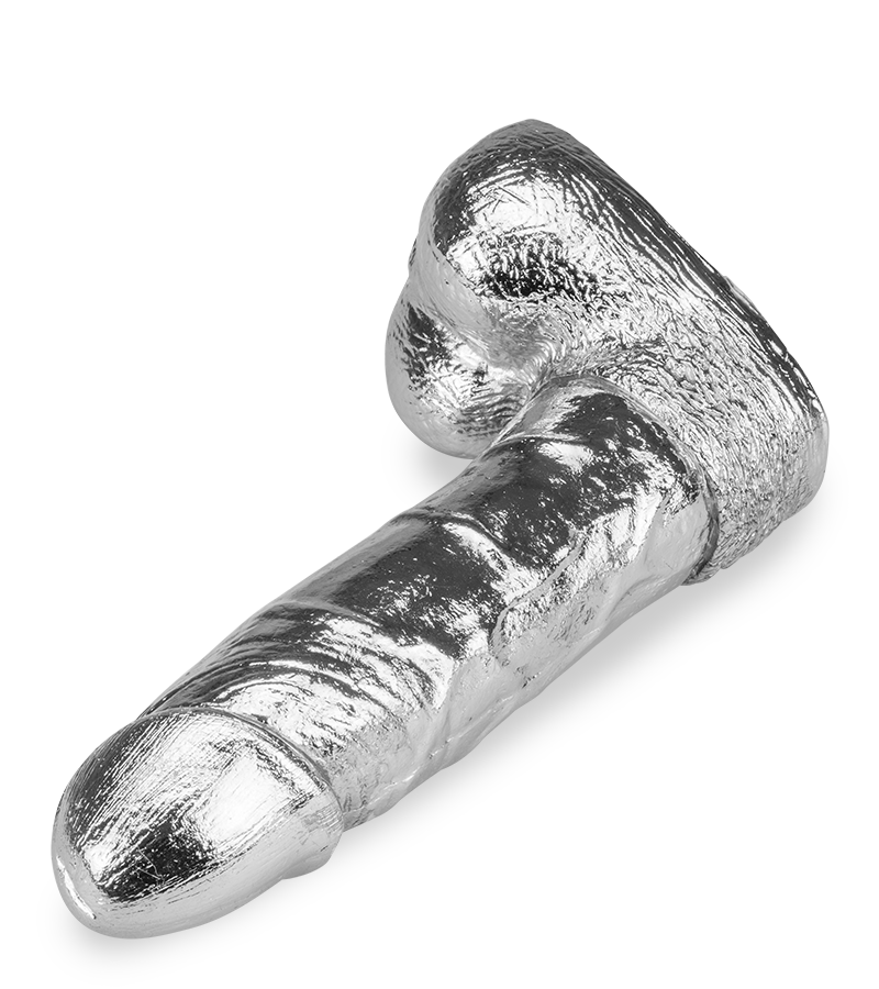 Realistischer Dildo aus Metall Rocky