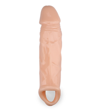 Laden Sie das Bild in den Galerie-Viewer, Realistischer Penis-Extender mit Aderung und Hodenring