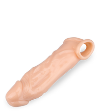 Laden Sie das Bild in den Galerie-Viewer, Realistischer Penis-Extender mit Aderung und Hodenring