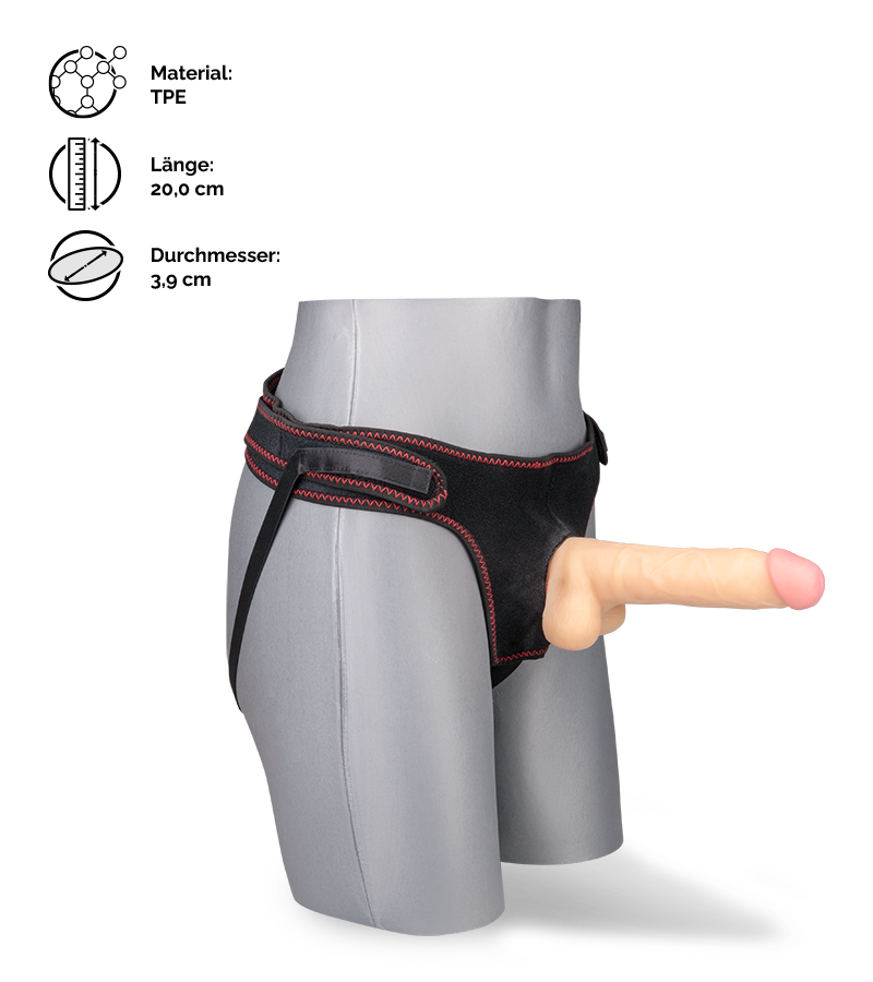 Realistischer Strapon-Dildo Jupiter