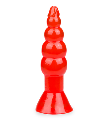 Roter Analplug Jelly Rocket