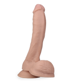 Saugnapf-Dildo mit großen Hoden 24 cm