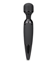 Laden Sie das Bild in den Galerie-Viewer, Schwarzer Fantasy Wand Massager mit 2 Aufsätzen