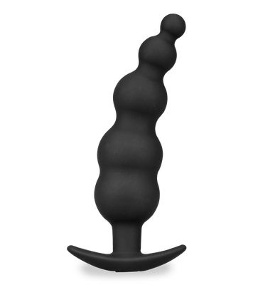 Schwarzer Plug mit 5 Analkugeln
