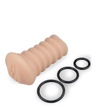 Laden Sie das Bild in den Galerie-Viewer, Sextoy-Kombipaket mit Kunstmuschi und 3 Penisringen