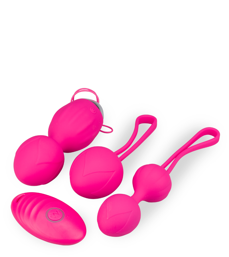 Sextoy-Paket mit Liebeskugeln und Funkfernbedienung
