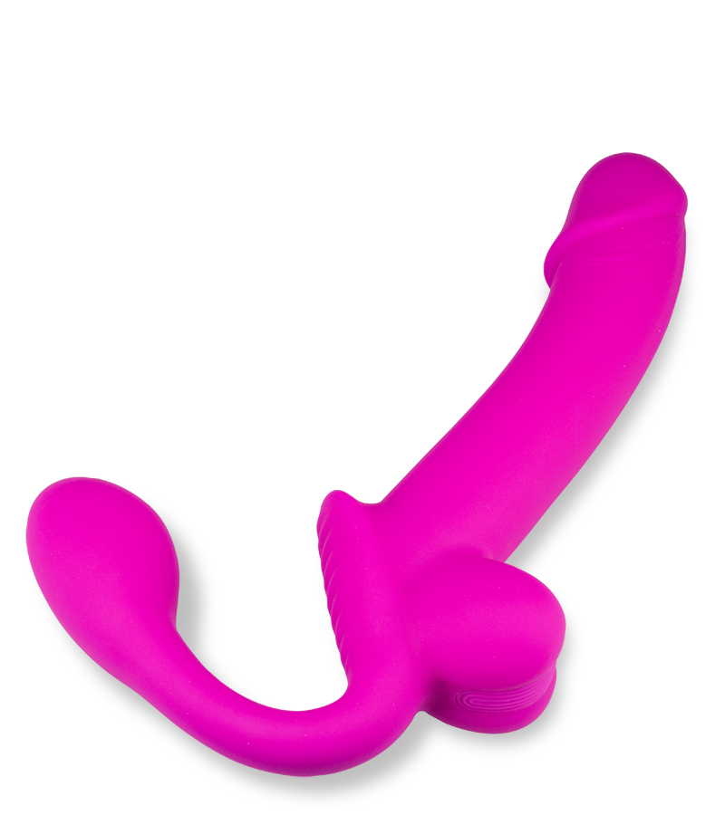 Strapless Strapon aus Silikon mit Spritzfunktion Nightlong