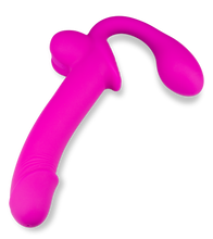 Laden Sie das Bild in den Galerie-Viewer, Strapless Strapon aus Silikon mit Spritzfunktion Nightlong