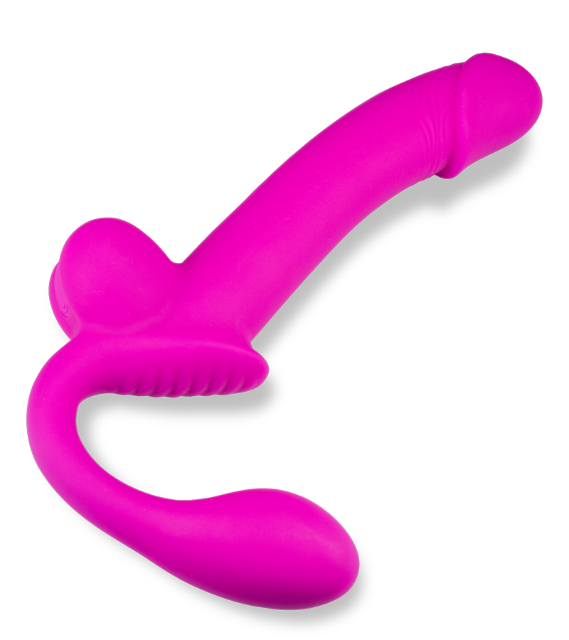 Strapless Strapon aus Silikon mit Spritzfunktion Nightlong