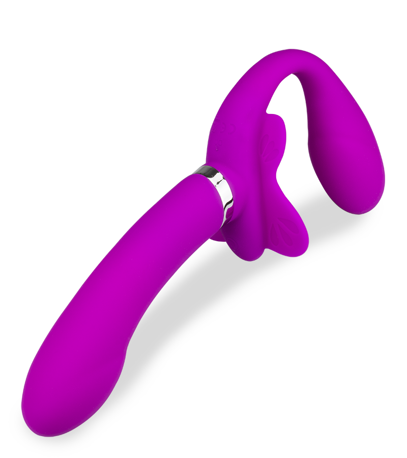 Strapless Strapon mit 12 Modi Butterfly