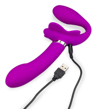 Laden Sie das Bild in den Galerie-Viewer, Strapless Strapon mit 12 Modi Butterfly