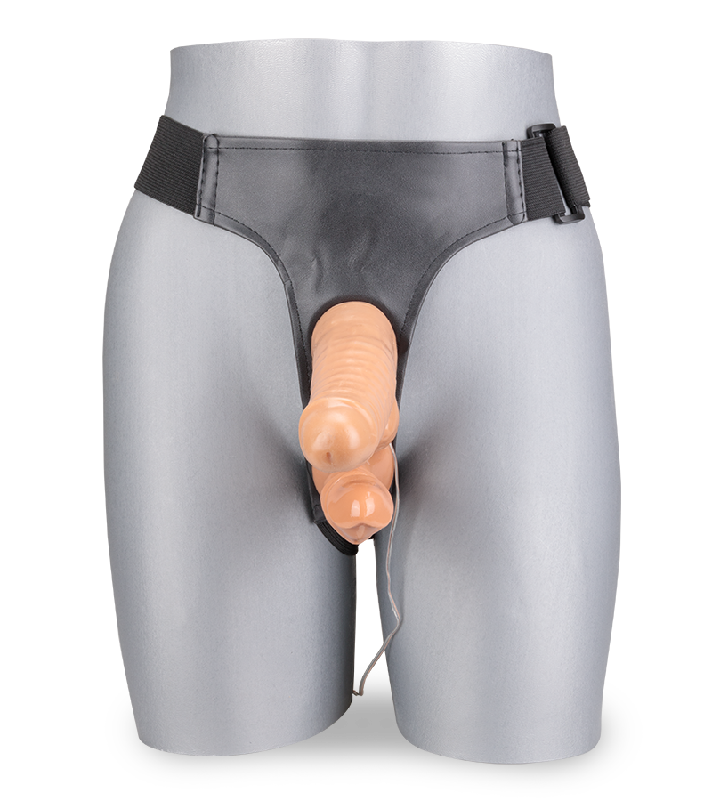 Strapon mit 2 Dildos und Vibration