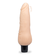 Laden Sie das Bild in den Galerie-Viewer, TPR-Dildo mit Vibration und genopptem Schaft