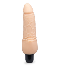 Laden Sie das Bild in den Galerie-Viewer, TPR-Dildo mit Vibration und genopptem Schaft