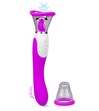 Laden Sie das Bild in den Galerie-Viewer, Vaginapumpe mit Zunge und Vibrator Torch