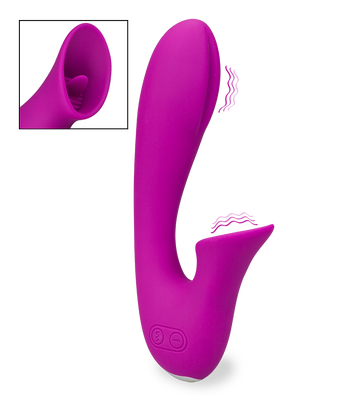 Vibrator mit Cunnilingus-Zunge 12 Modi