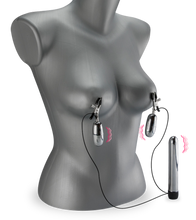 Laden Sie das Bild in den Galerie-Viewer, Vibrierende Nippelklemmen mit Vibrator
