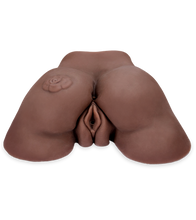 Laden Sie das Bild in den Galerie-Viewer, Vibrierender Po-Masturbator Vagina und Anus - Dunkle Haut