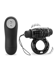 Laden Sie das Bild in den Galerie-Viewer, Vibro-Penisring mit Fernbedienung und 20 Vibrationsstufen
