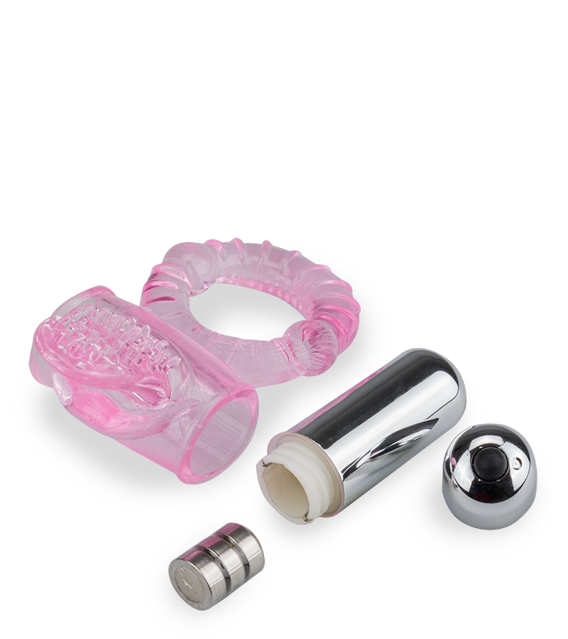 Vibro-Penisring mit genoppter Zunge