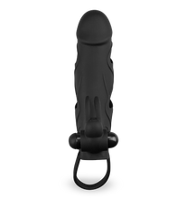 Laden Sie das Bild in den Galerie-Viewer, Vibro-Sleeve aus Silikon mit Rabbit-Reizer