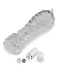 Laden Sie das Bild in den Galerie-Viewer, Vibro-Sleeve mit Noppen Crystal