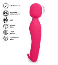 Laden Sie das Bild in den Galerie-Viewer, Wand Massager mit Rabbit Nirvana