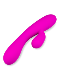Laden Sie das Bild in den Galerie-Viewer, Wiederaufladbarer Rabbit-Vibrator Violetta