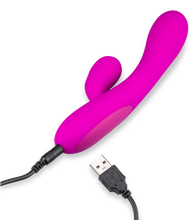 Laden Sie das Bild in den Galerie-Viewer, Wiederaufladbarer Rabbit-Vibrator Violetta