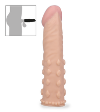 Laden Sie das Bild in den Galerie-Viewer, XL-Penishülle mit Lustnoppen