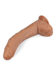 Laden Sie das Bild in den Galerie-Viewer, XXL-Dildo mit Saugnapf und gekrümmtem Schaft
